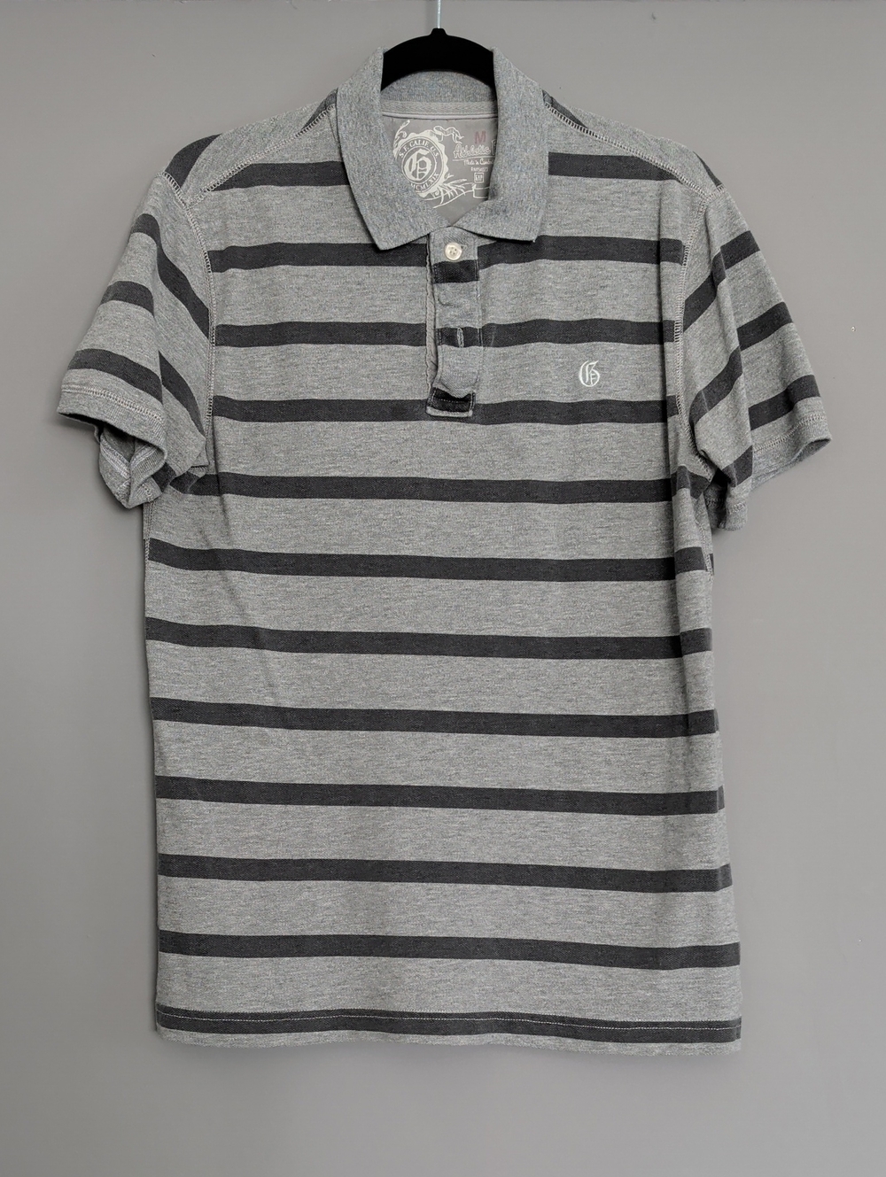 Gray Striped Polo Shirt by GAP